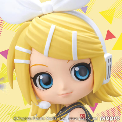 Vocaloid - Kagamine Rin - Q Posket - A (Bandai Spirits)ㅤ – Bandai Spirits – ActionFigureBrasil — ângulo diferente