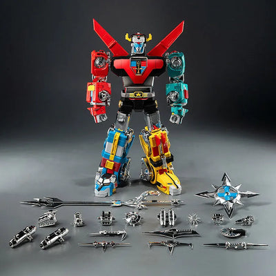 Voltron - Defender of the Universe - Robo-dou Voltron - Retro Toy Version (Threezero)ㅤ – ThreeZero – ActionFigureBrasil — ângulo diferente