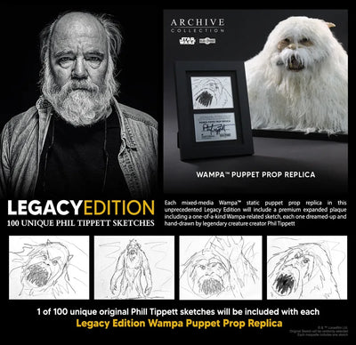 WAMPA™ Puppet Legacy Edition - LIMITED EDITION: 100 – Regal Robot – ActionFigure Brasil — embalagem