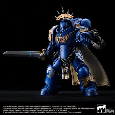 WARHAMMER 40,000 - Ultramarines Primaris - Captain in Gravis Armour (Bandai Spirits) [Shop Exclusive]ㅤ – Bandai Spirits – ActionFigure Brasil — embalagem