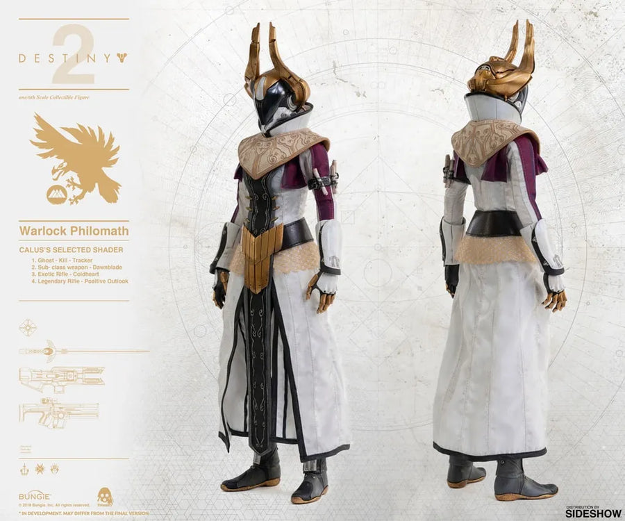 Warlock Philomath (Calus's Selected Shader) – Threezero – ActionFigure Brasil