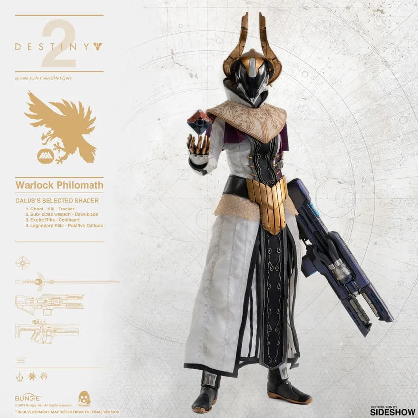 Warlock Philomath (Calus's Selected Shader) – Threezero – ActionFigure Brasil