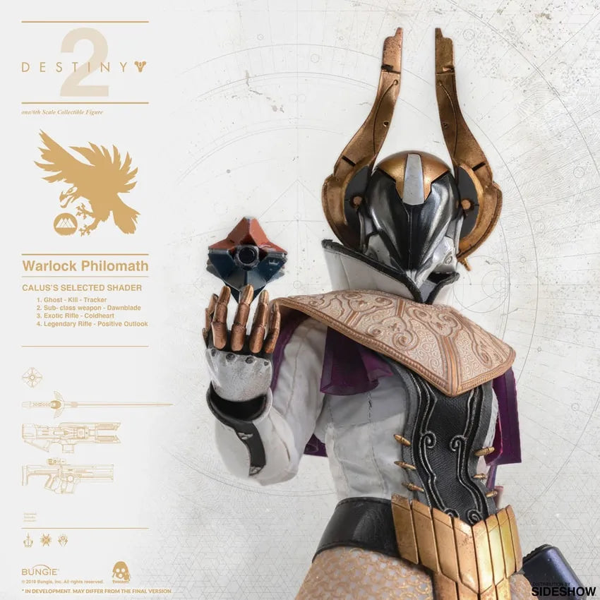 Warlock Philomath (Calus's Selected Shader) – Threezero – ActionFigure Brasil