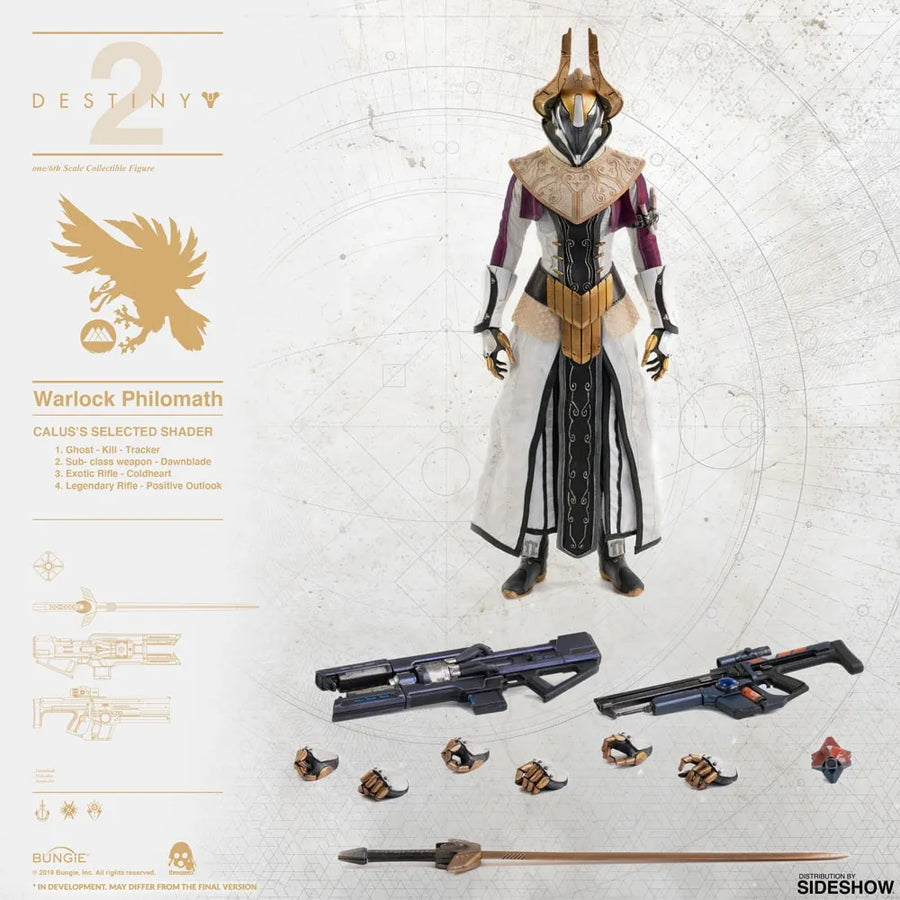 Warlock Philomath (Calus's Selected Shader) – Threezero – ActionFigure Brasil