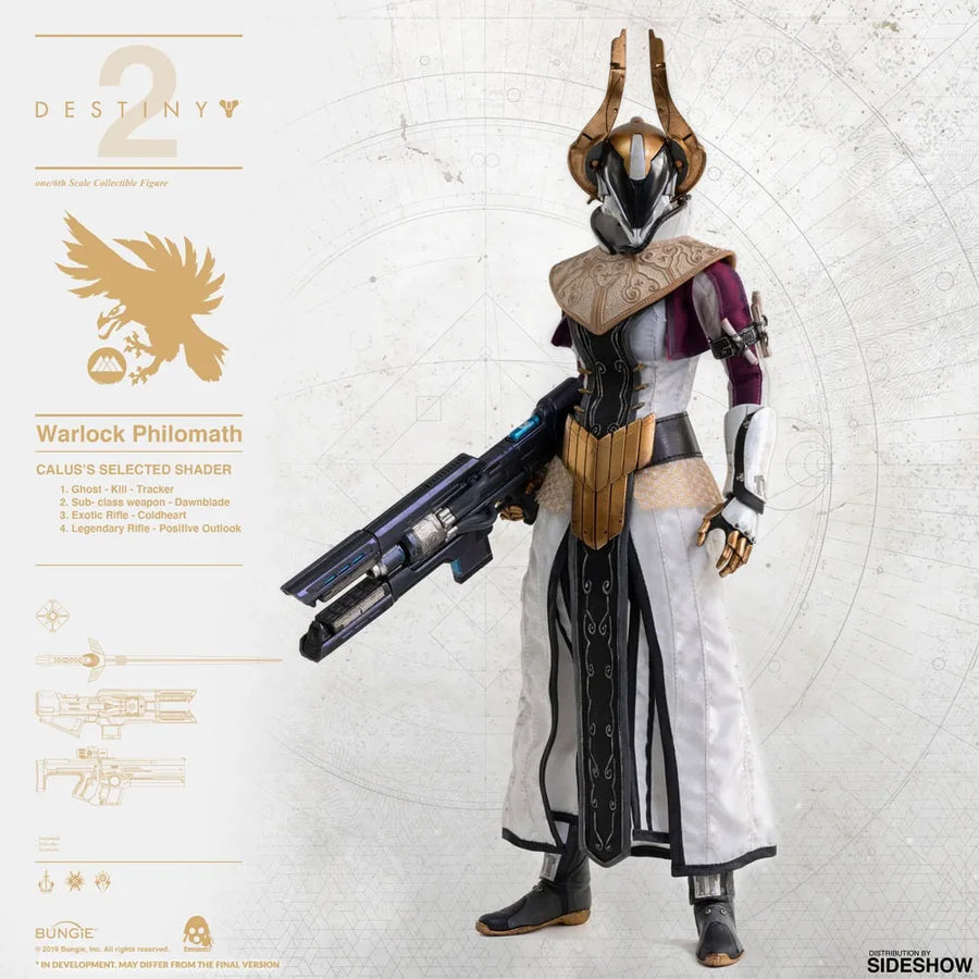 Warlock Philomath (Calus's Selected Shader) – Threezero – ActionFigure Brasil