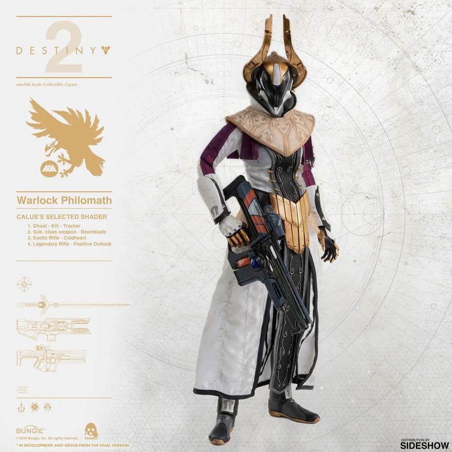Warlock Philomath (Calus's Selected Shader) – Threezero – ActionFigure Brasil