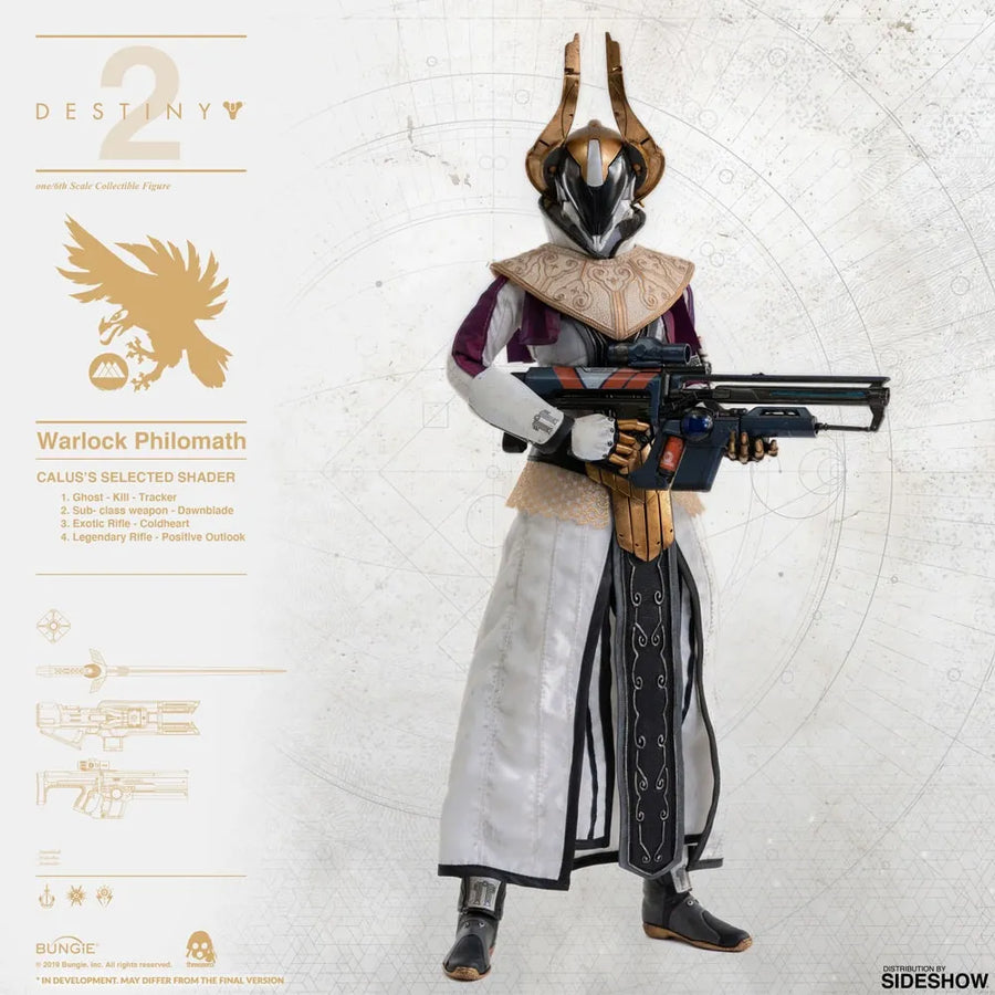 Warlock Philomath (Calus's Selected Shader) – Threezero – ActionFigure Brasil