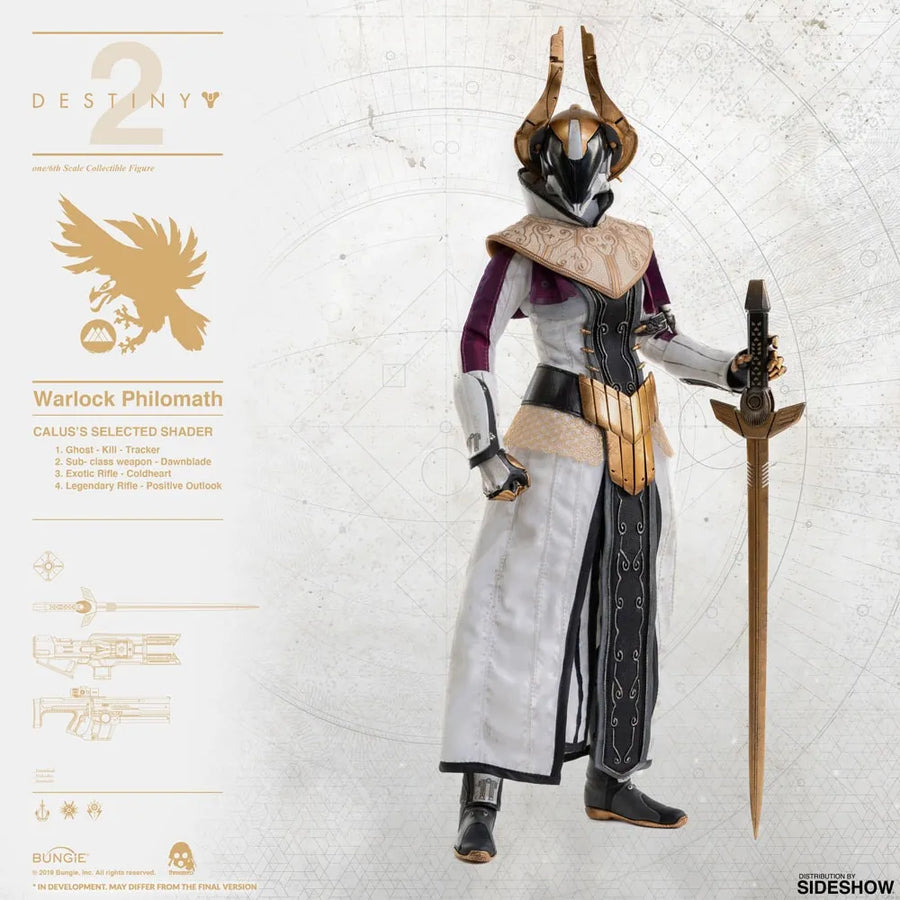 Warlock Philomath (Calus's Selected Shader) – Threezero – ActionFigure Brasil