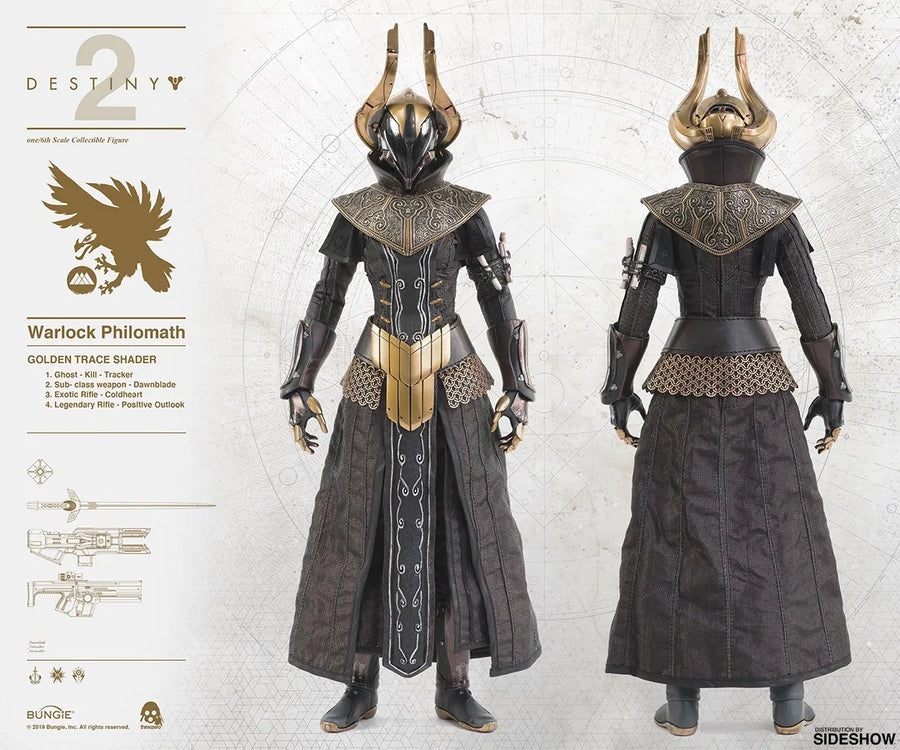 Warlock Philomath (Golden Trace Shader) – Threezero – ActionFigure Brasil