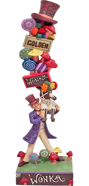 Willy Wonka with Stacked Icons – Enesco, LLC – ActionFigure Brasil
