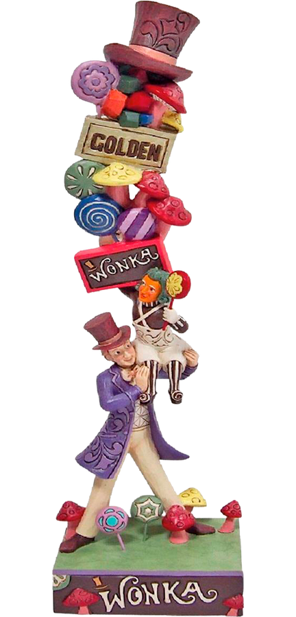 Willy Wonka with Stacked Icons – Enesco, LLC – ActionFigure Brasil