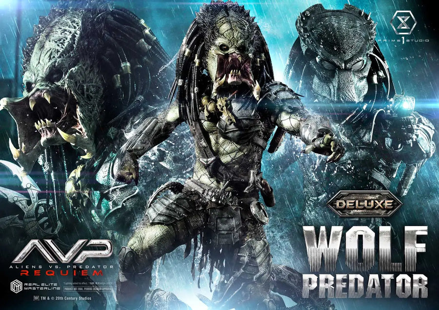 Wolf Predator (Deluxe Bonus Version) Aliens vs. Predator: Requiem – Prime1Studio – ActionFigure Brasil