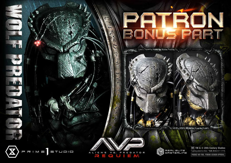 Wolf Predator (Deluxe Bonus Version) Aliens vs. Predator: Requiem – Prime1Studio – ActionFigure Brasil