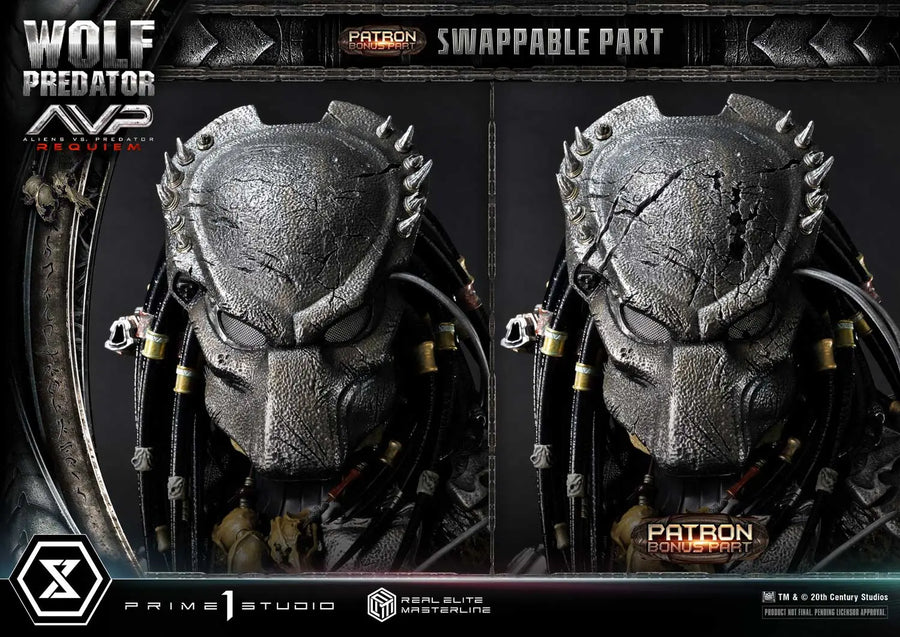 Wolf Predator (Deluxe Bonus Version) Aliens vs. Predator: Requiem – Prime1Studio – ActionFigure Brasil