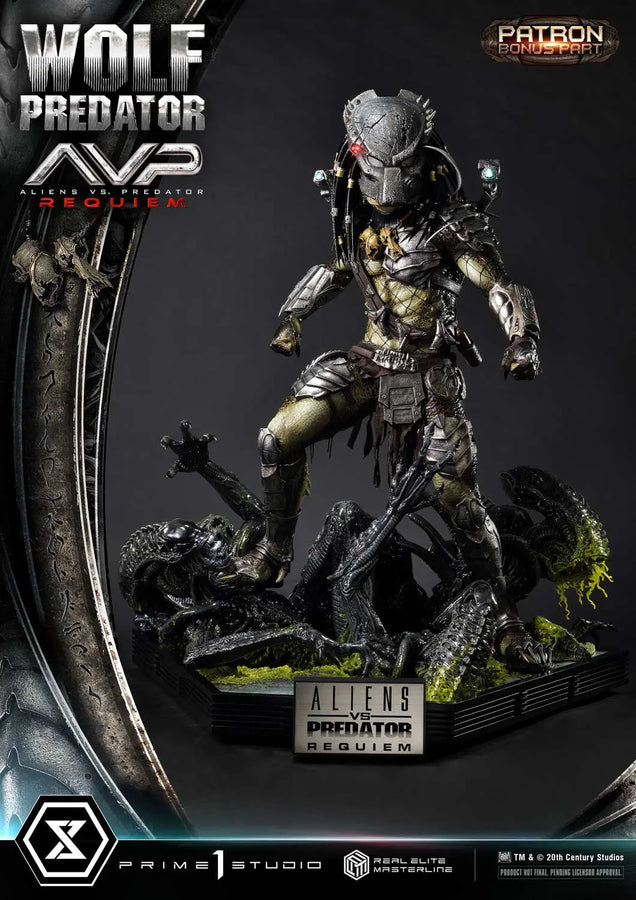 Wolf Predator (Deluxe Bonus Version) Aliens vs. Predator: Requiem – Prime1Studio – ActionFigure Brasil