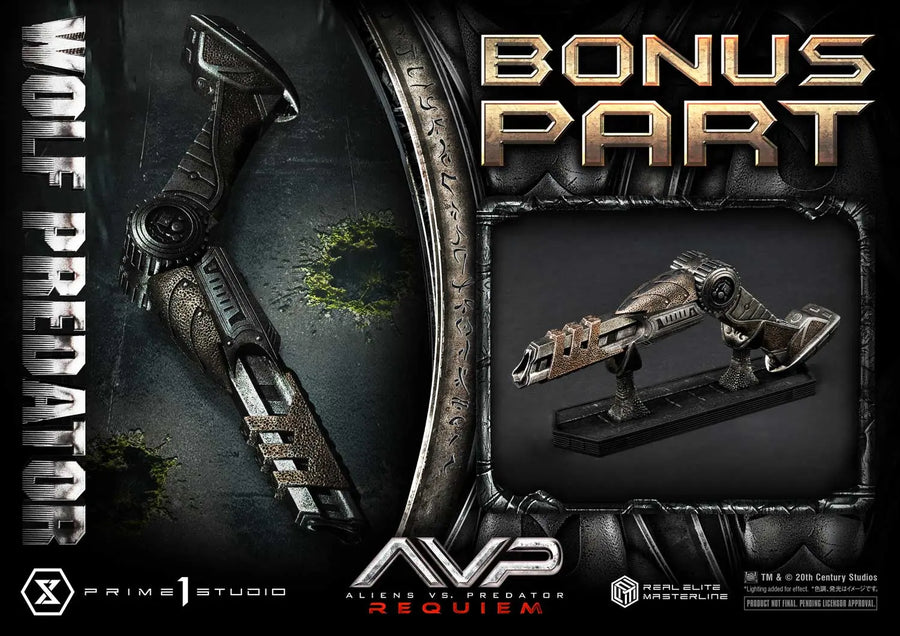 Wolf Predator (Deluxe Bonus Version) Aliens vs. Predator: Requiem – Prime1Studio – ActionFigure Brasil