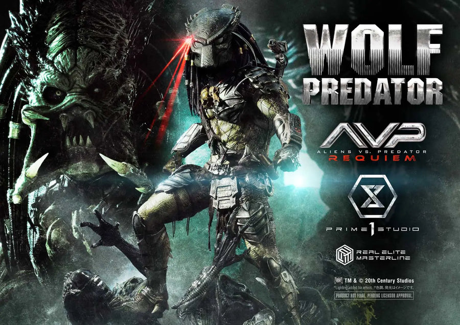Wolf Predator (Deluxe Bonus Version) Aliens vs. Predator: Requiem – Prime1Studio – ActionFigure Brasil