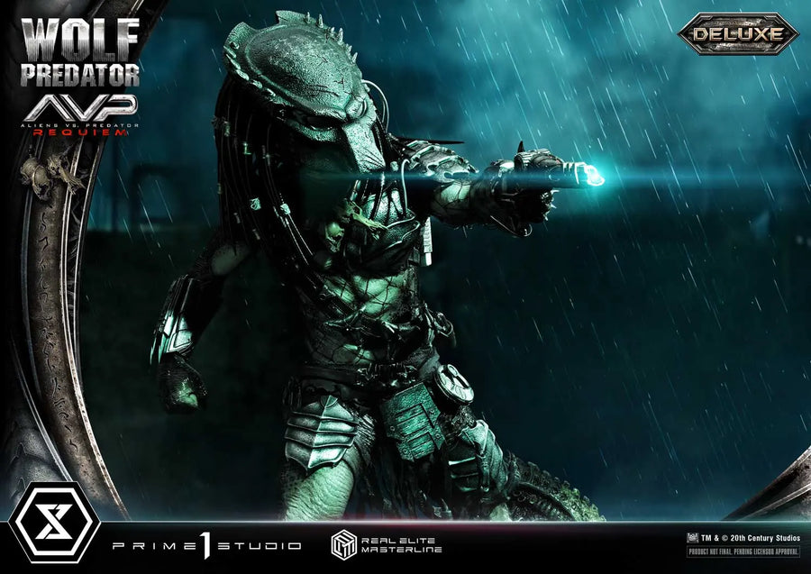 Wolf Predator (Deluxe Bonus Version) Aliens vs. Predator: Requiem – Prime1Studio – ActionFigure Brasil