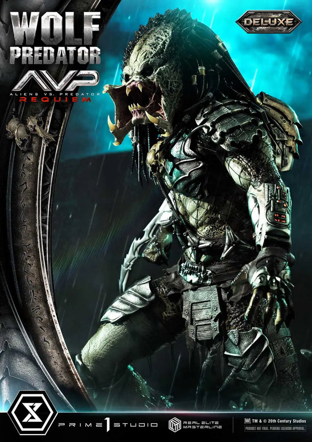 Wolf Predator (Deluxe Bonus Version) Aliens vs. Predator: Requiem – Prime1Studio – ActionFigure Brasil