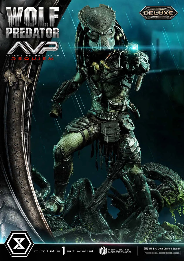 Wolf Predator (Deluxe Bonus Version) Aliens vs. Predator: Requiem – Prime1Studio – ActionFigure Brasil