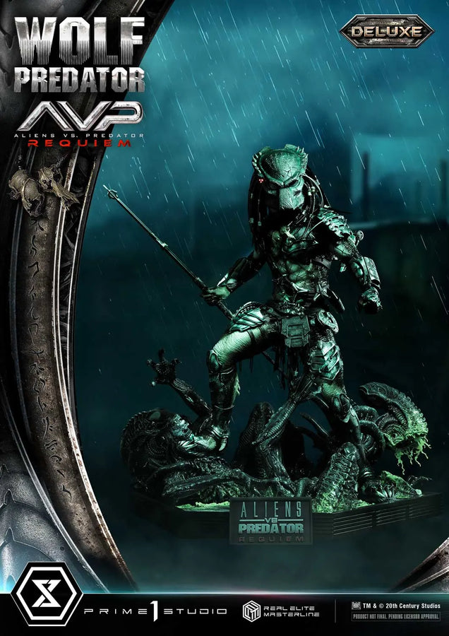 Wolf Predator (Deluxe Bonus Version) Aliens vs. Predator: Requiem – Prime1Studio – ActionFigure Brasil