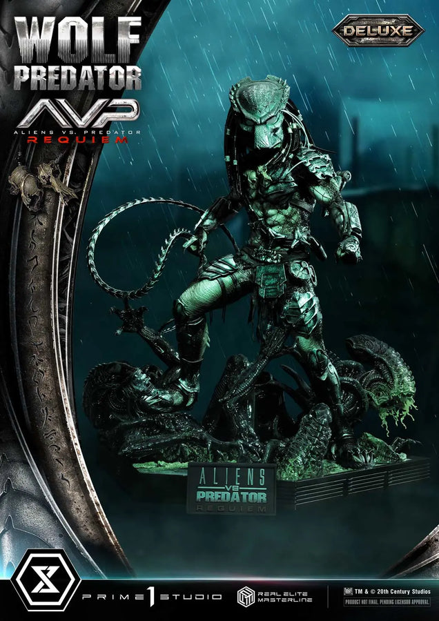 Wolf Predator (Deluxe Bonus Version) Aliens vs. Predator: Requiem – Prime1Studio – ActionFigure Brasil