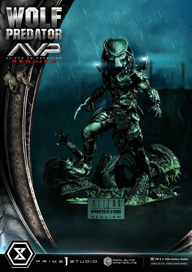 Wolf Predator (Deluxe Bonus Version) Aliens vs. Predator: Requiem – Prime1Studio – ActionFigure Brasil