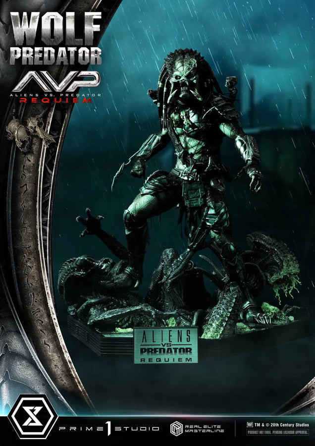 Wolf Predator (Deluxe Bonus Version) Aliens vs. Predator: Requiem – Prime1Studio – ActionFigure Brasil