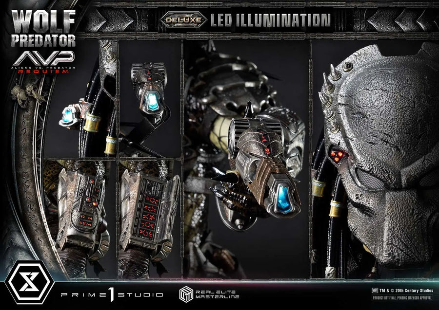 Wolf Predator (Deluxe Bonus Version) Aliens vs. Predator: Requiem – Prime1Studio – ActionFigure Brasil
