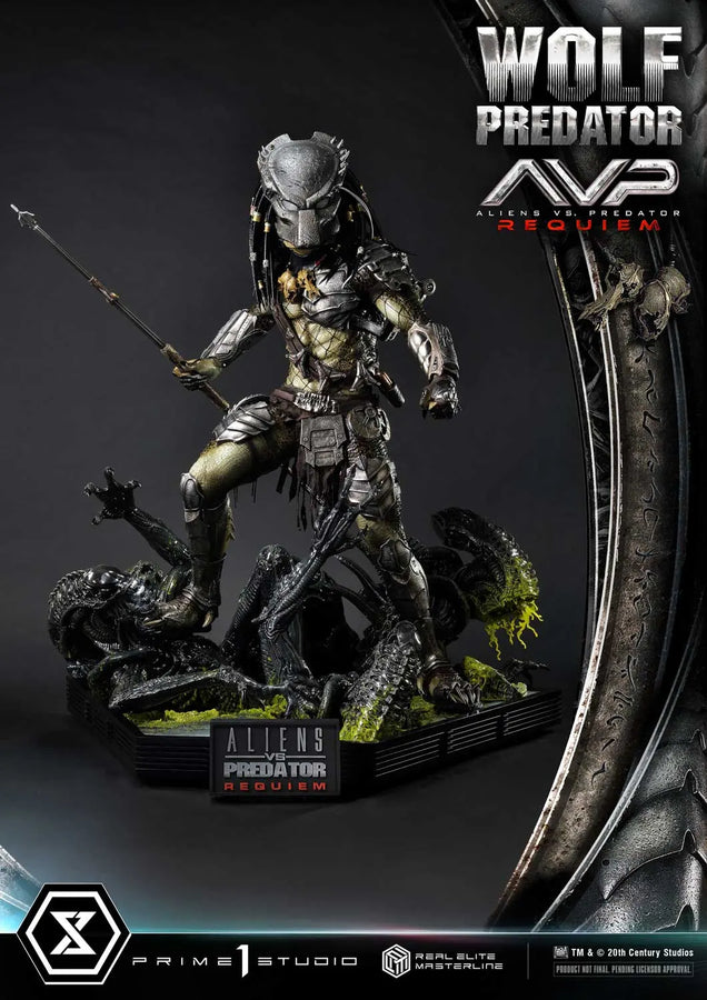 Wolf Predator (Deluxe Bonus Version) Aliens vs. Predator: Requiem – Prime1Studio – ActionFigure Brasil