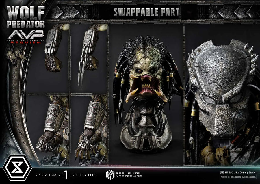 Wolf Predator (Regular Version) Aliens vs. Predator: Requiem – Prime1Studio – ActionFigure Brasil