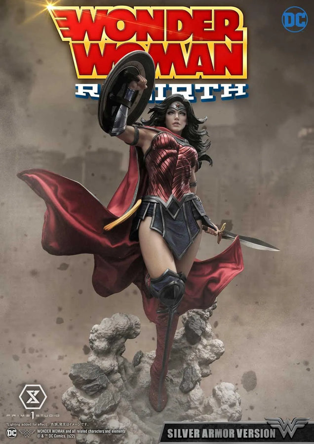 Wonder Woman (SILVER ARMOR Version) Wonder Woman (comics) – Prime1Studio – ActionFigure Brasil