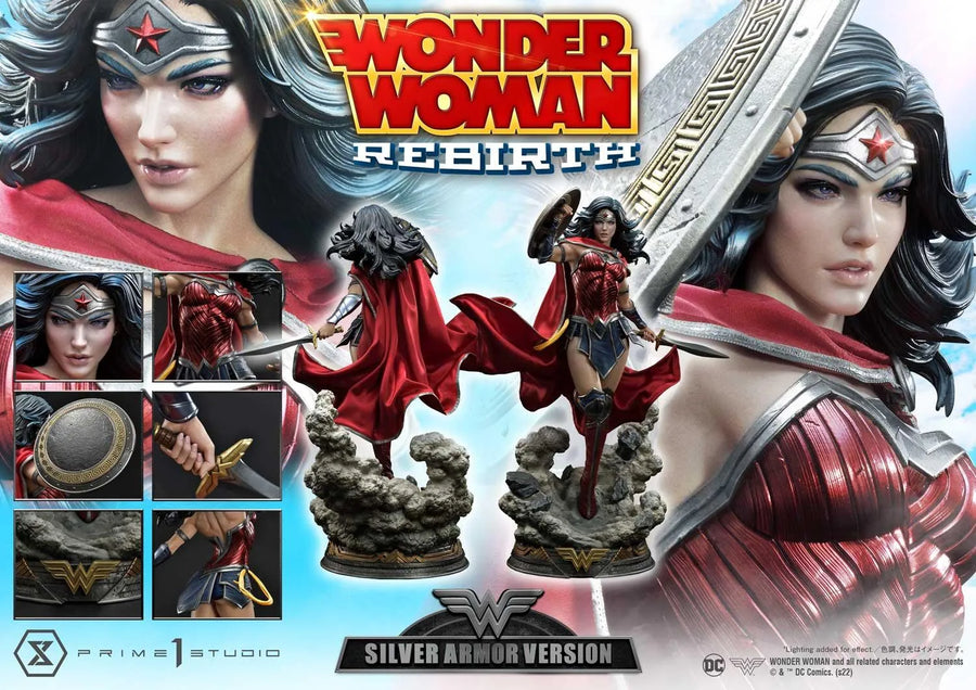 Wonder Woman (SILVER ARMOR Version) Wonder Woman (comics) – Prime1Studio – ActionFigure Brasil