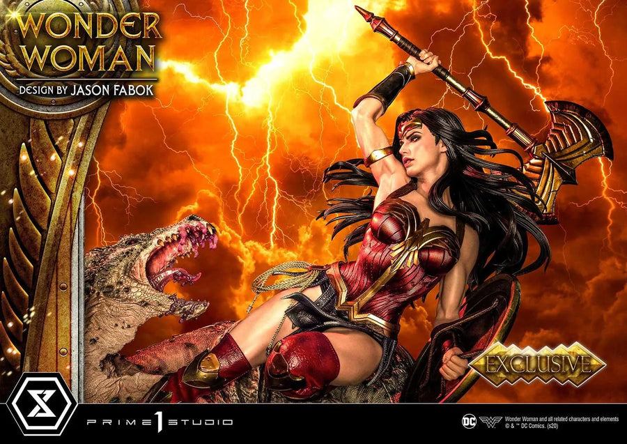 Wonder Woman versus Hydra (Exclusive Bonus Version) Wonder Woman (comics) – Prime1Studio – ActionFigure Brasil