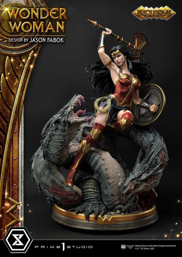 Wonder Woman versus Hydra (Exclusive Bonus Version) Wonder Woman (comics) – Prime1Studio – ActionFigure Brasil