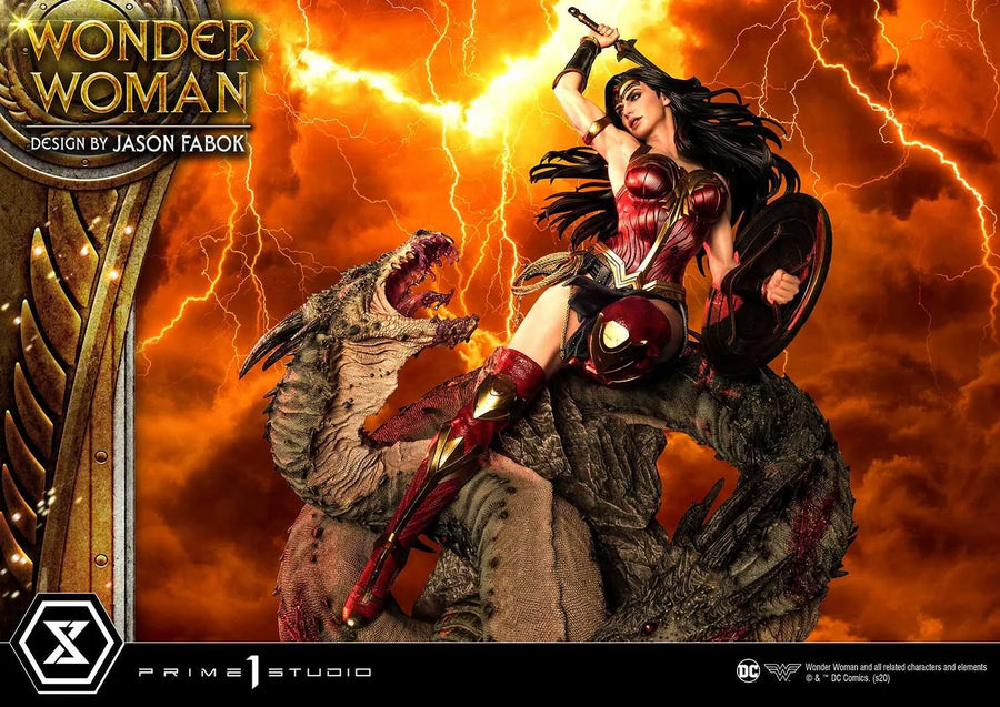 Wonder Woman versus Hydra (Exclusive Bonus Version) Wonder Woman (comics) – Prime1Studio – ActionFigure Brasil