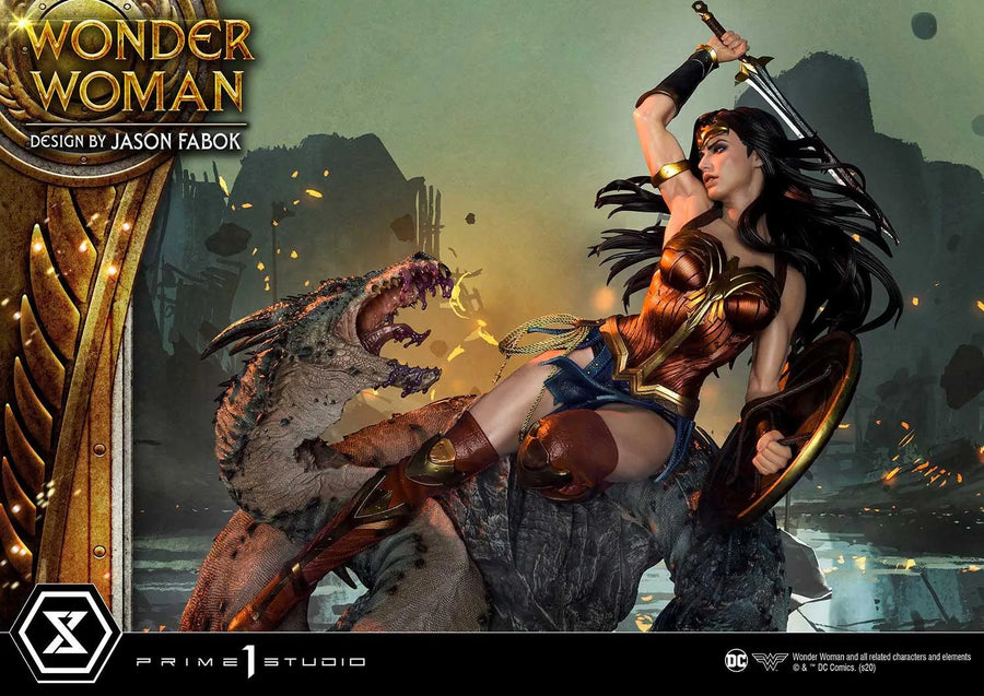 Wonder Woman versus Hydra (Exclusive Bonus Version) Wonder Woman (comics) – Prime1Studio – ActionFigure Brasil