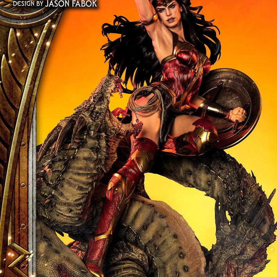 Wonder Woman versus Hydra (Regular Version) Wonder Woman (comics) – Prime1Studio – ActionFigure Brasil