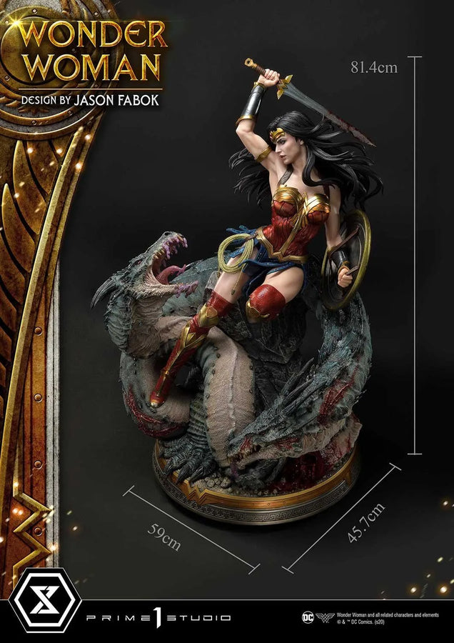 Wonder Woman versus Hydra (Regular Version) Wonder Woman (comics) – Prime1Studio – ActionFigure Brasil