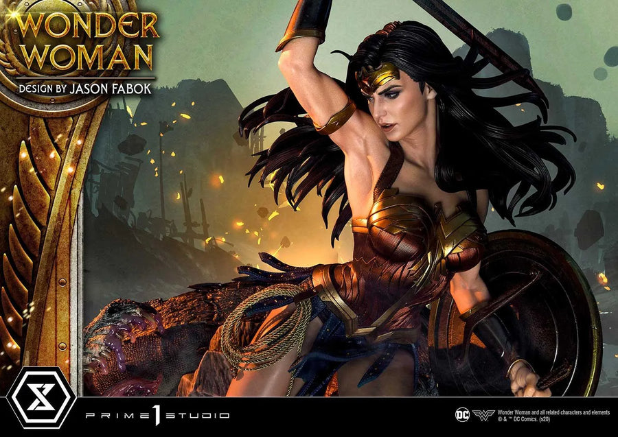 Wonder Woman versus Hydra (Regular Version) Wonder Woman (comics) – Prime1Studio – ActionFigure Brasil
