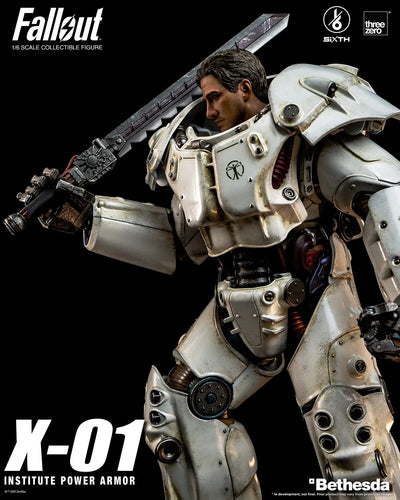 X-01 Institute Power Armor – Threezero – ActionFigure Brasil — detalhe do produto