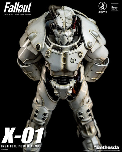 X-01 Institute Power Armor – Threezero – ActionFigure Brasil — embalagem