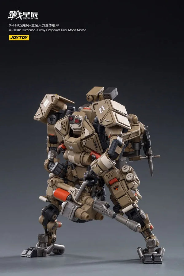 X-HH02 Hurricane-Heavy Firepower Dual Mode Mecha (Sand) – Joytoy – ActionFigure Brasil
