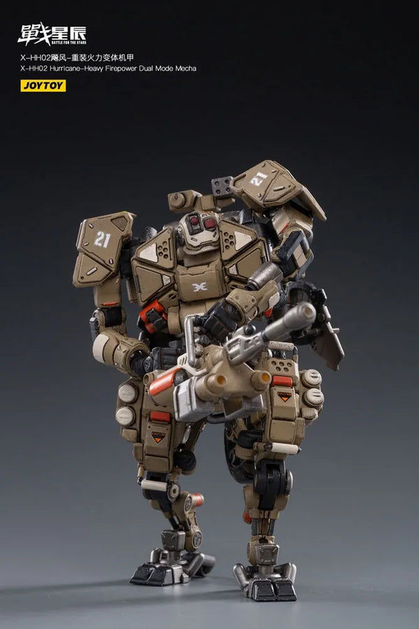 X-HH02 Hurricane-Heavy Firepower Dual Mode Mecha (Sand) – Joytoy – ActionFigure Brasil