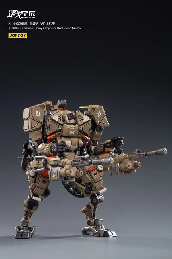 X-HH02 Hurricane-Heavy Firepower Dual Mode Mecha (Sand) – Joytoy – ActionFigure Brasil