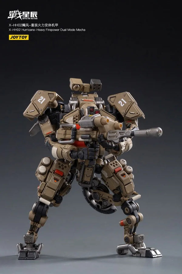 X-HH02 Hurricane-Heavy Firepower Dual Mode Mecha (Sand) – Joytoy – ActionFigure Brasil