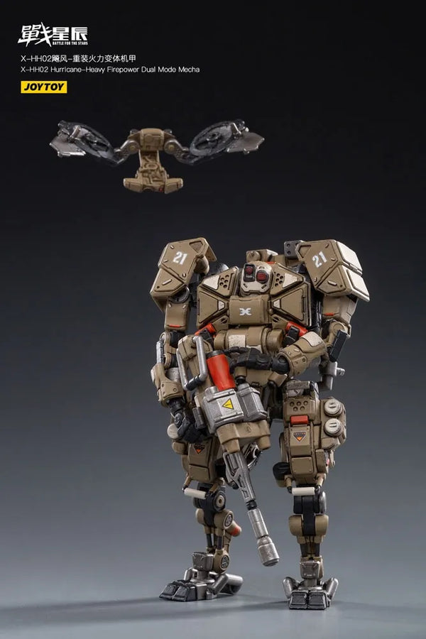 X-HH02 Hurricane-Heavy Firepower Dual Mode Mecha (Sand) – Joytoy – ActionFigure Brasil