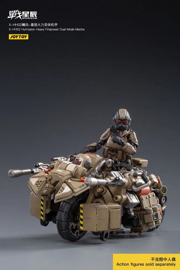 X-HH02 Hurricane-Heavy Firepower Dual Mode Mecha (Sand) – Joytoy – ActionFigure Brasil