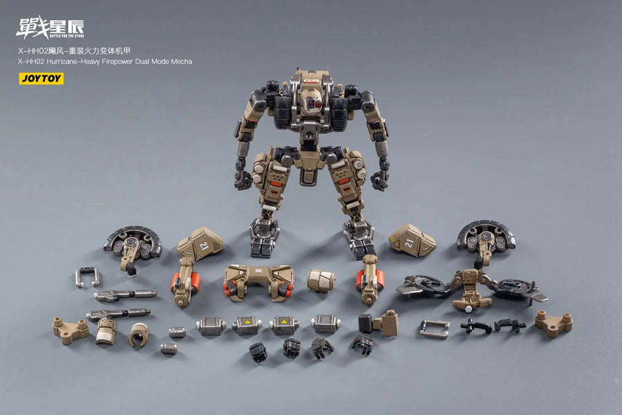 X-HH02 Hurricane-Heavy Firepower Dual Mode Mecha (Sand) – Joytoy – ActionFigure Brasil