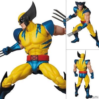 X-Men - Wolverine - Mafex No.096 - Comic Ver. (Medicom Toy)ㅤ – Medicom Toy – ActionFigureBrasil — ângulo diferente
